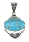 Silver Southwest Turquoise Pendant AX96474